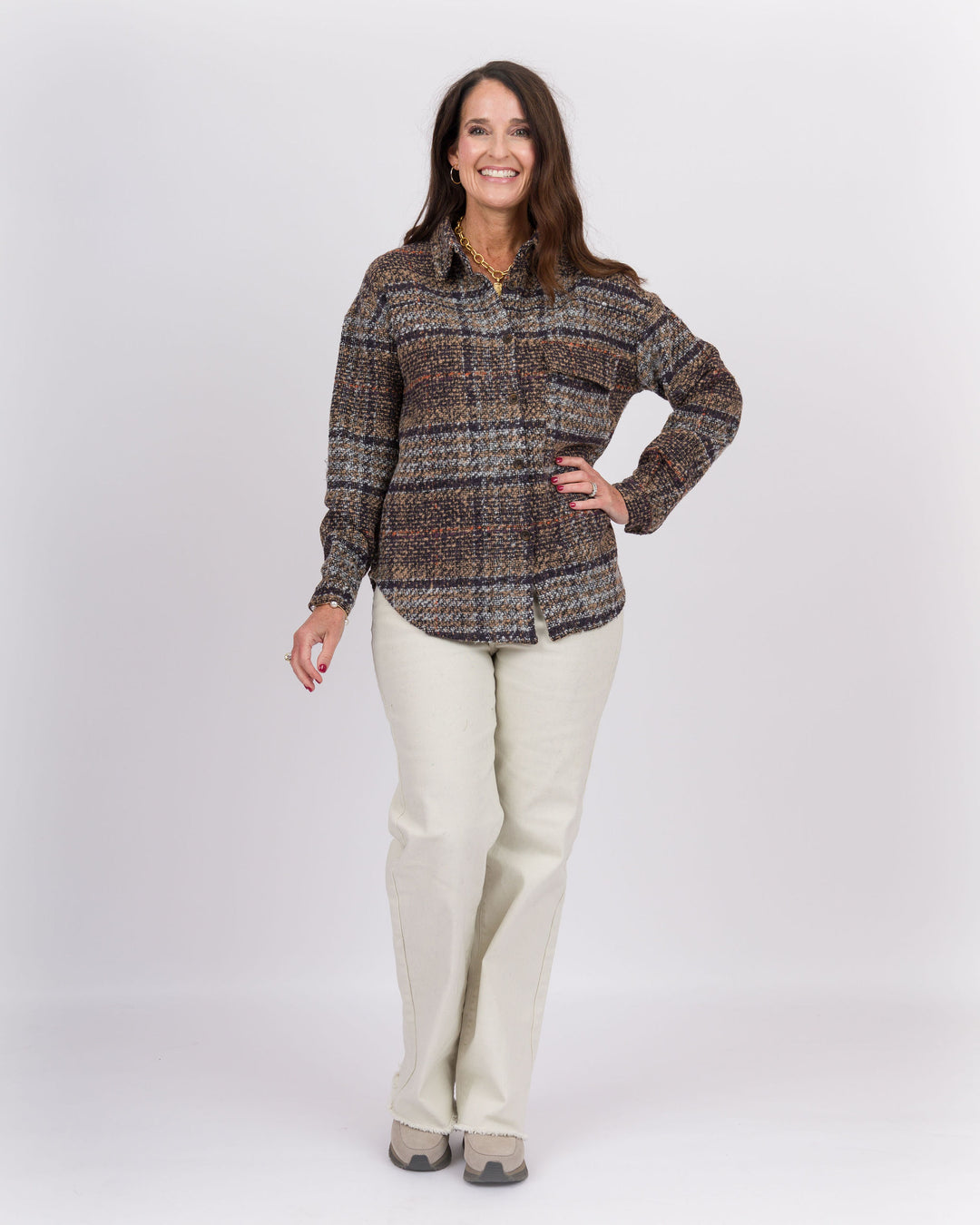 Cersei Shacket Tan Rust