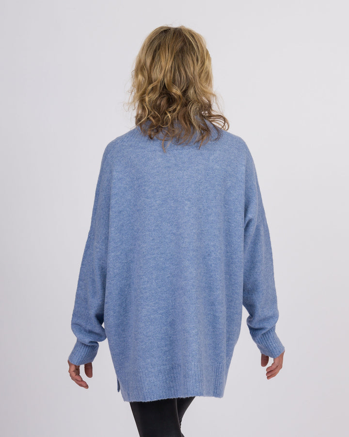 Mud Pie Monica Crew Neck Sweater - Blue