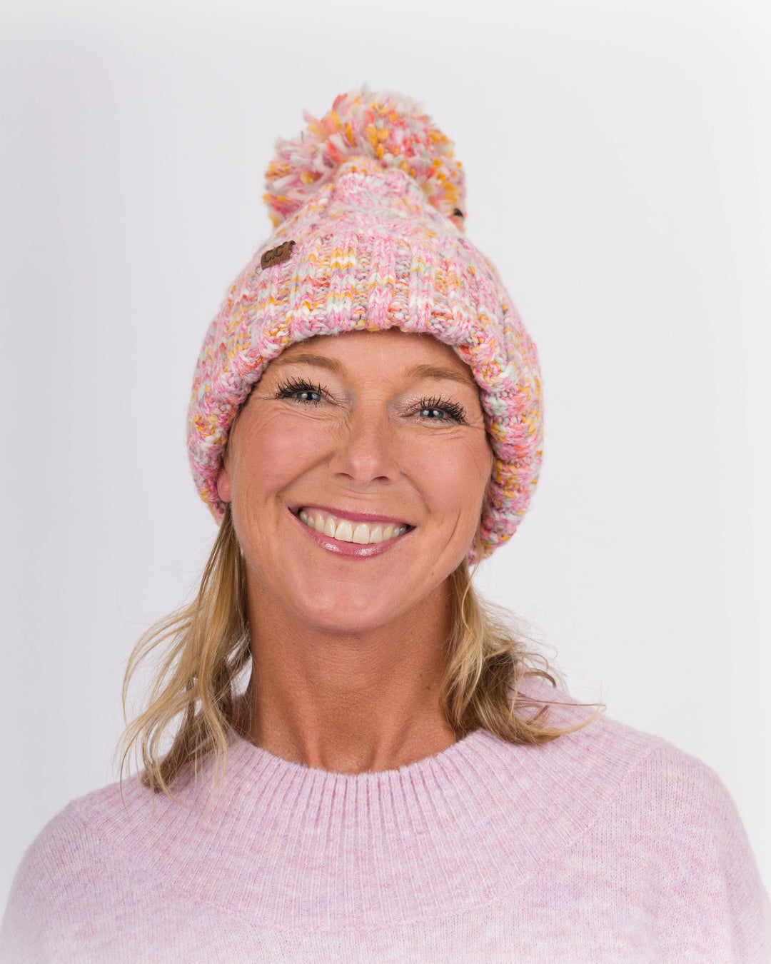 C.C Beanie Multi Pink Mix