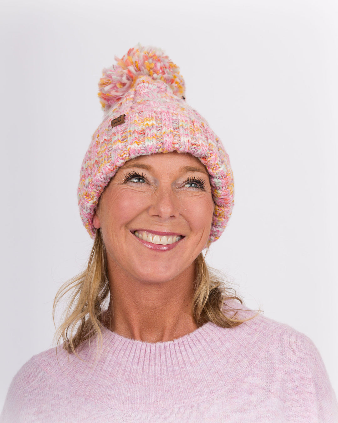 C.C Beanie Multi Pink Mix
