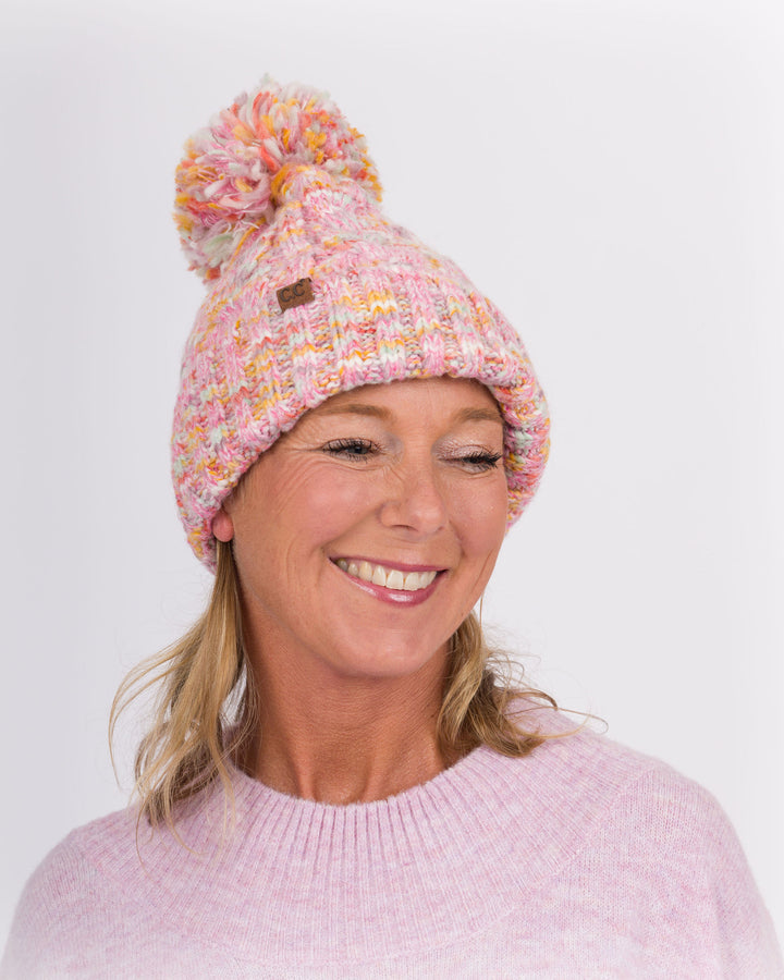 C.C Beanie Multi Pink Mix