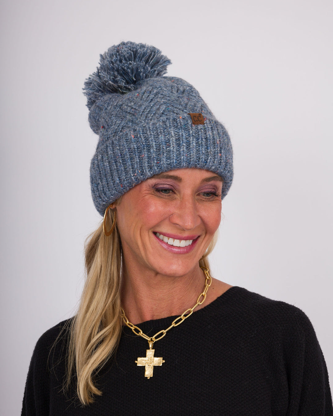 C.C Beanie Criss Cross Denim