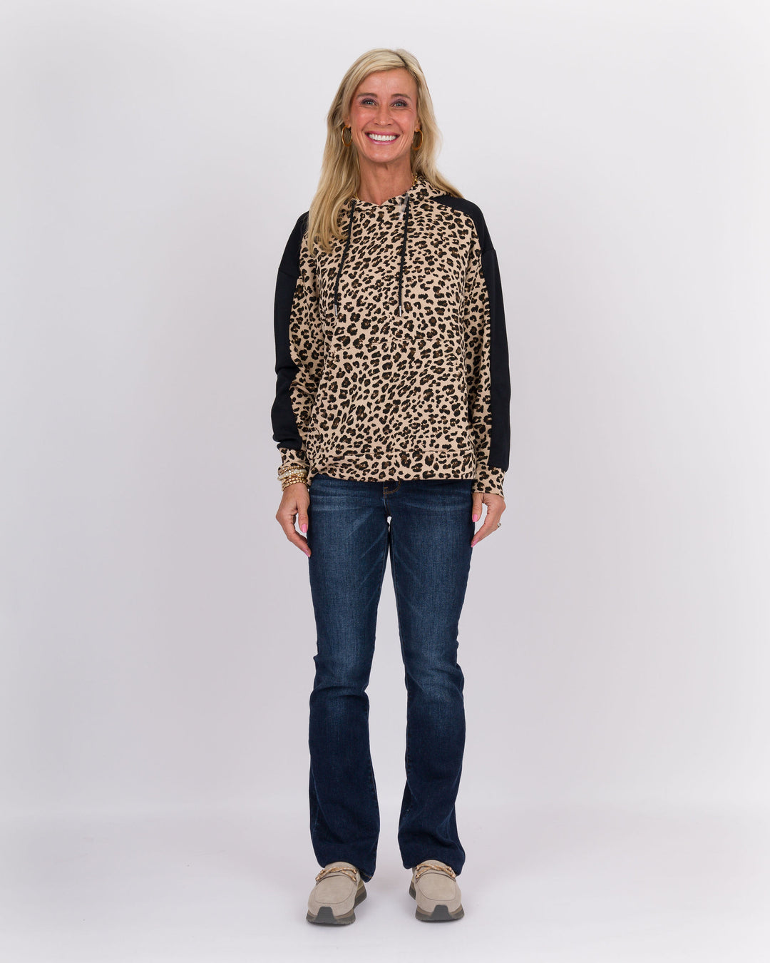 Animal Print Silky Hoodie