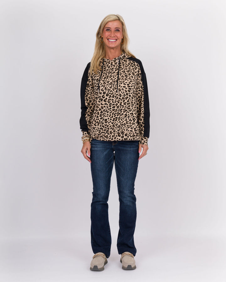 Animal Print Silky Hoodie