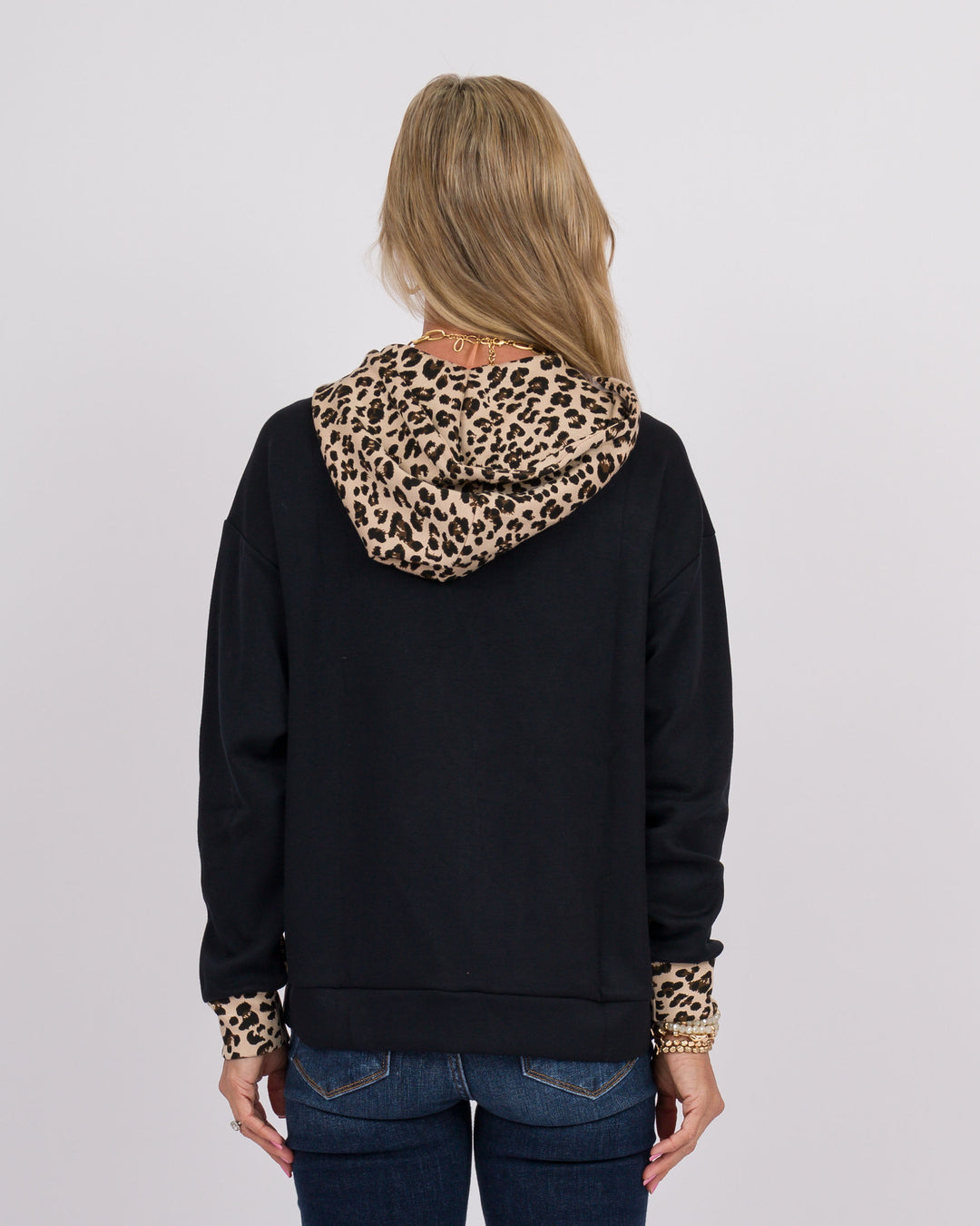 Animal Print Silky Hoodie
