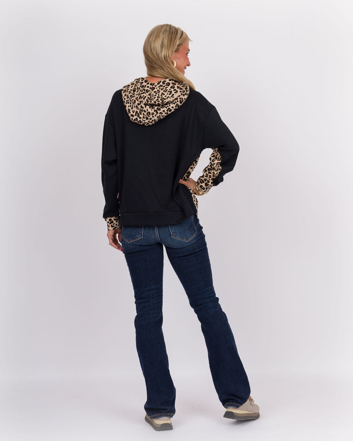 Animal Print Silky Hoodie