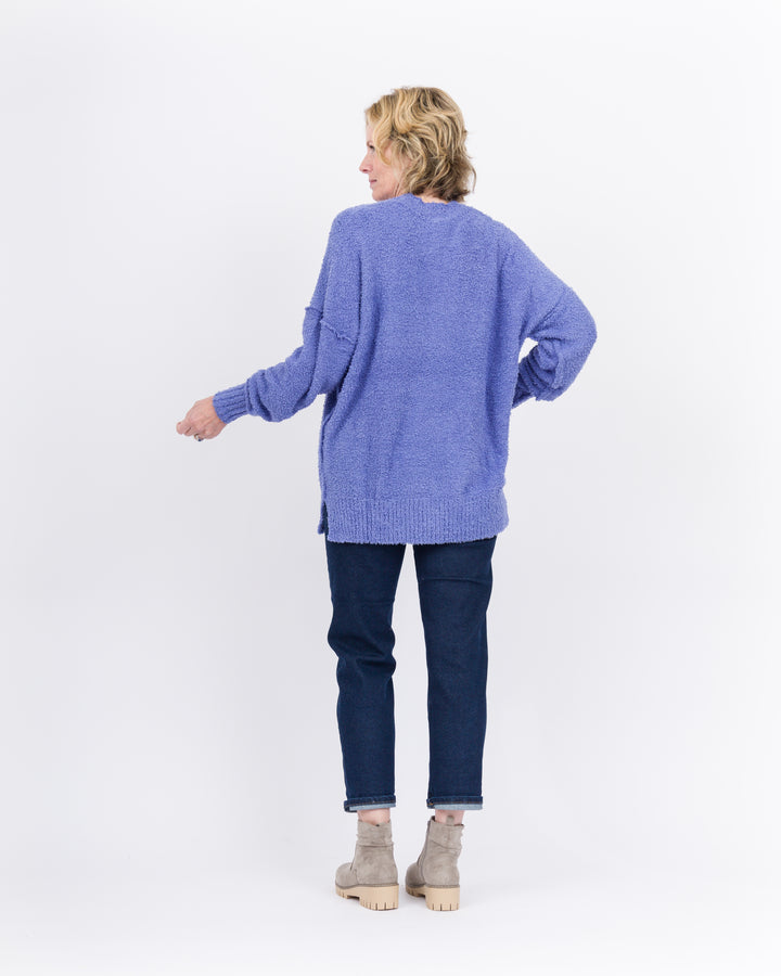 Mud Pie Rome Chenille Sweater- Blue