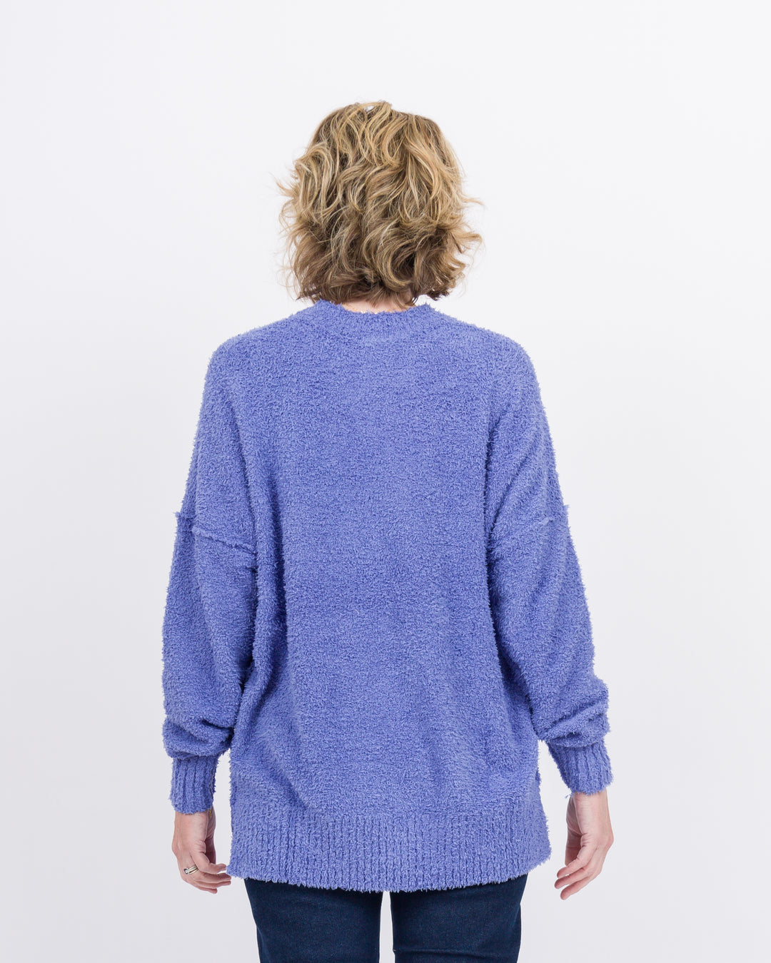 Mud Pie Rome Chenille Sweater- Blue