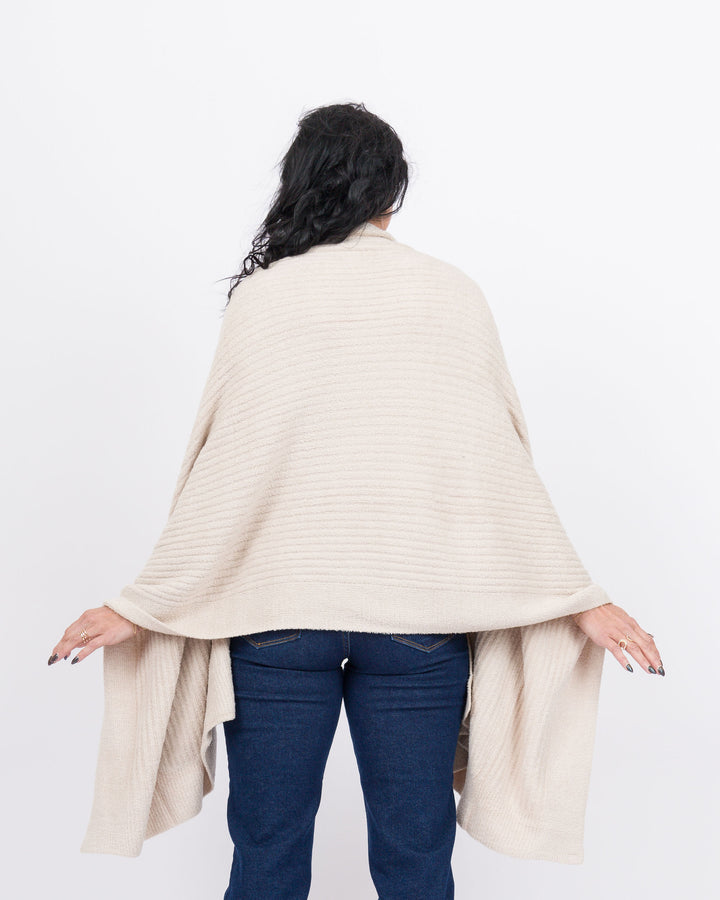 Barefoot Dreams Travel Shawl -Stone