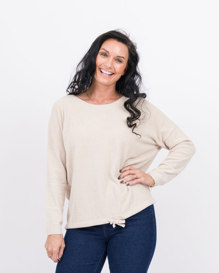 Barefoot Dreams Slouchy Pullover -Stone