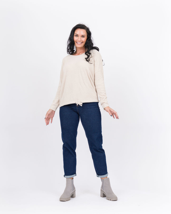 Barefoot Dreams Slouchy Pullover -Stone