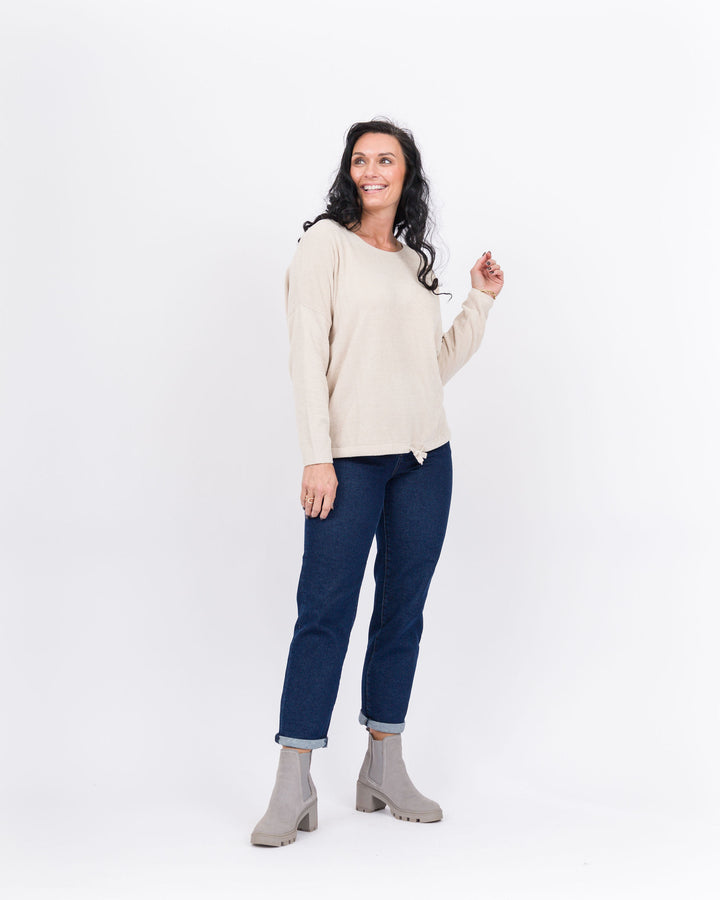 Barefoot Dreams Slouchy Pullover -Stone