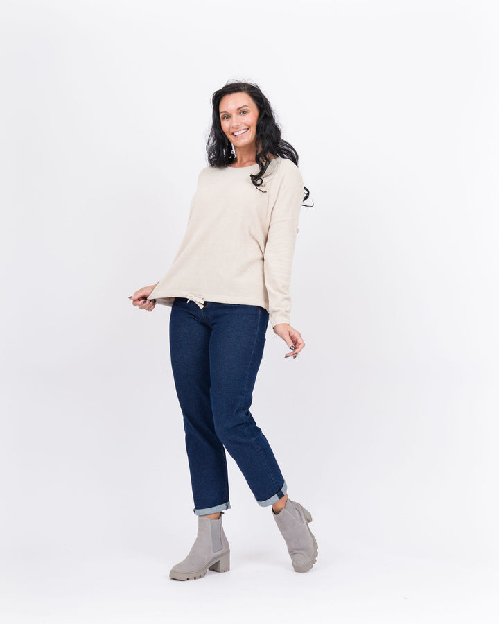 Barefoot Dreams Slouchy Pullover -Stone