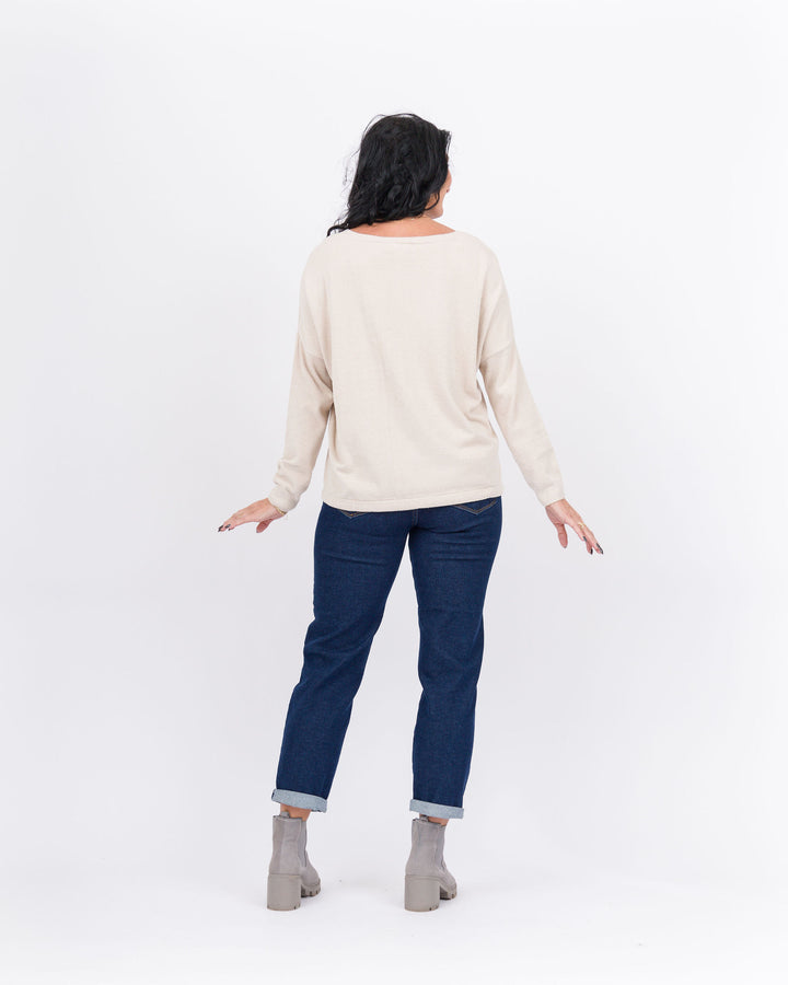 Barefoot Dreams Slouchy Pullover -Stone