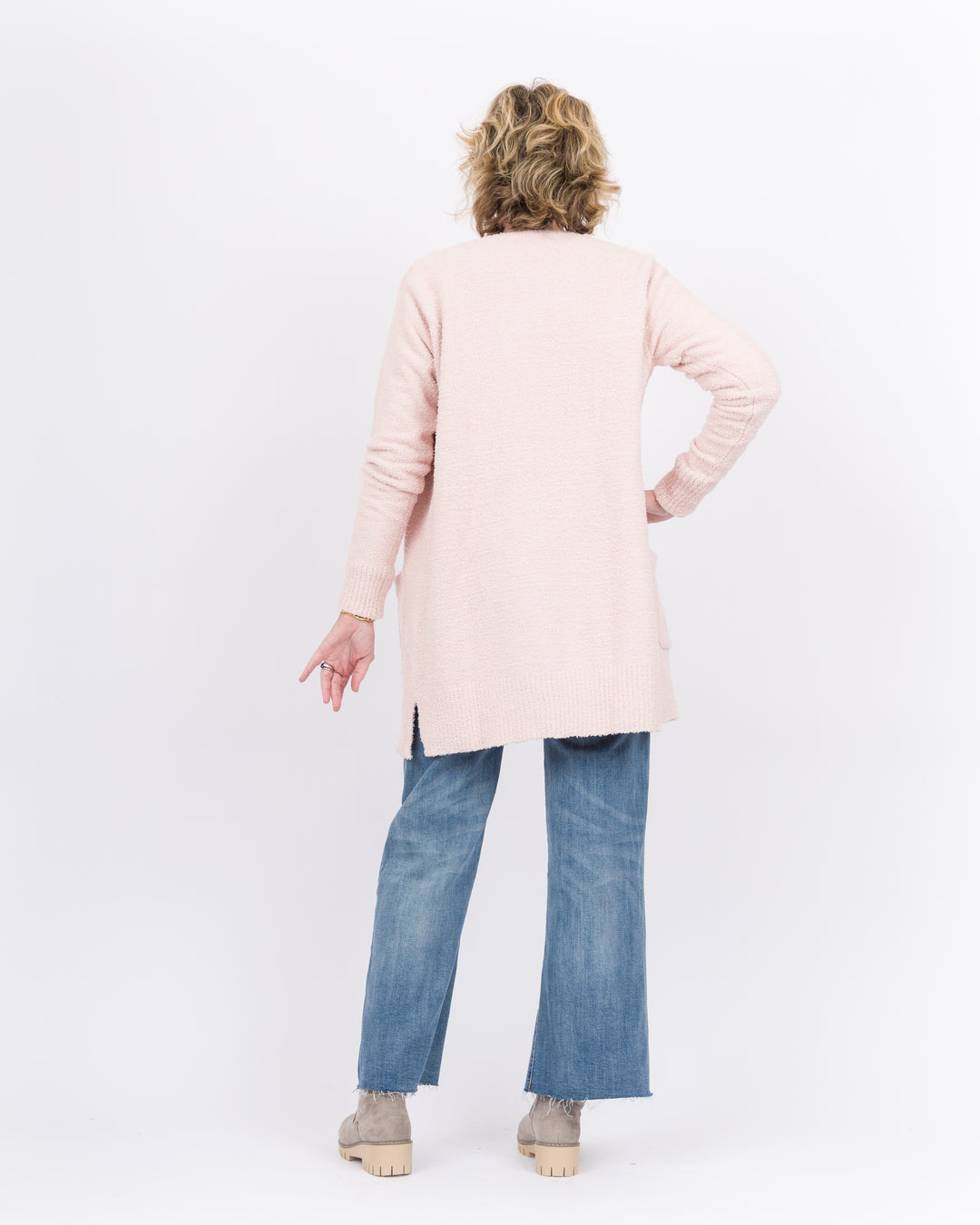 Simply Noelle Lounge Long Cardigan- Blush