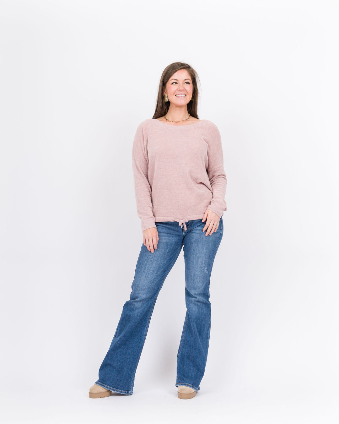 Barefoot Dreams Slouchy Pullover -Teaberry