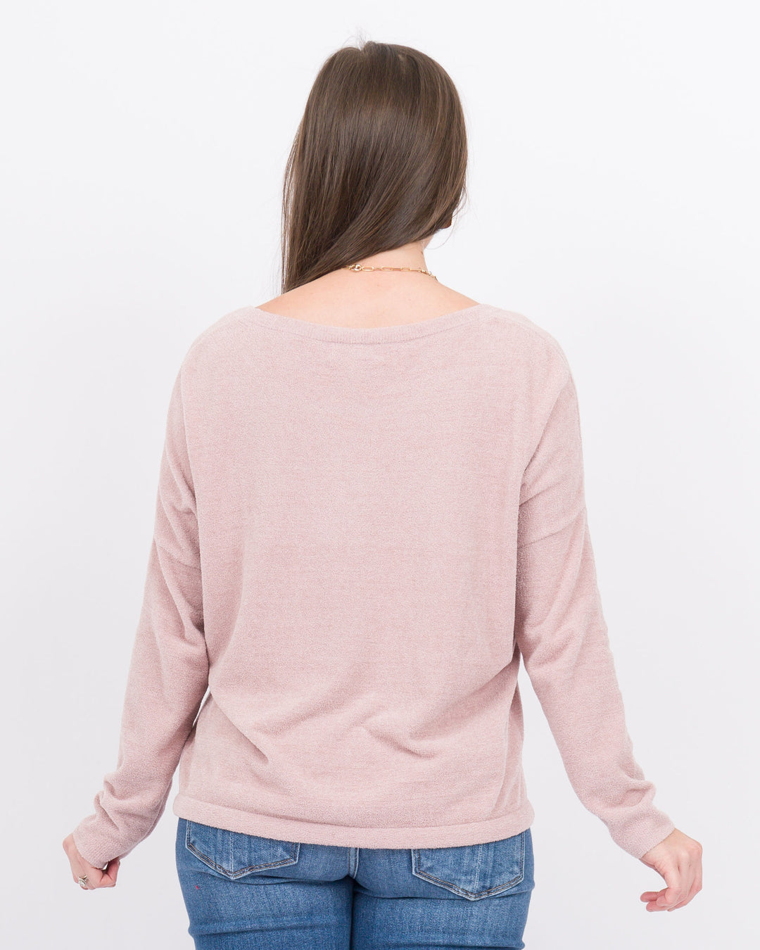 Barefoot Dreams Slouchy Pullover -Teaberry