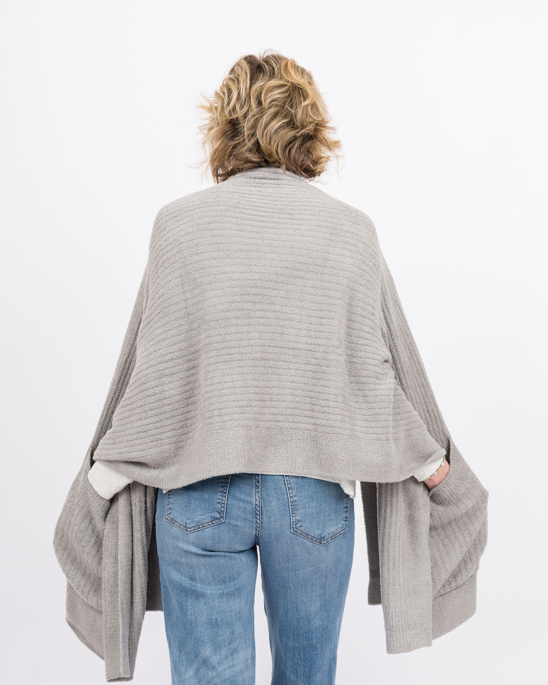 Barefoot Dreams Travel Shawl -Dove Gray