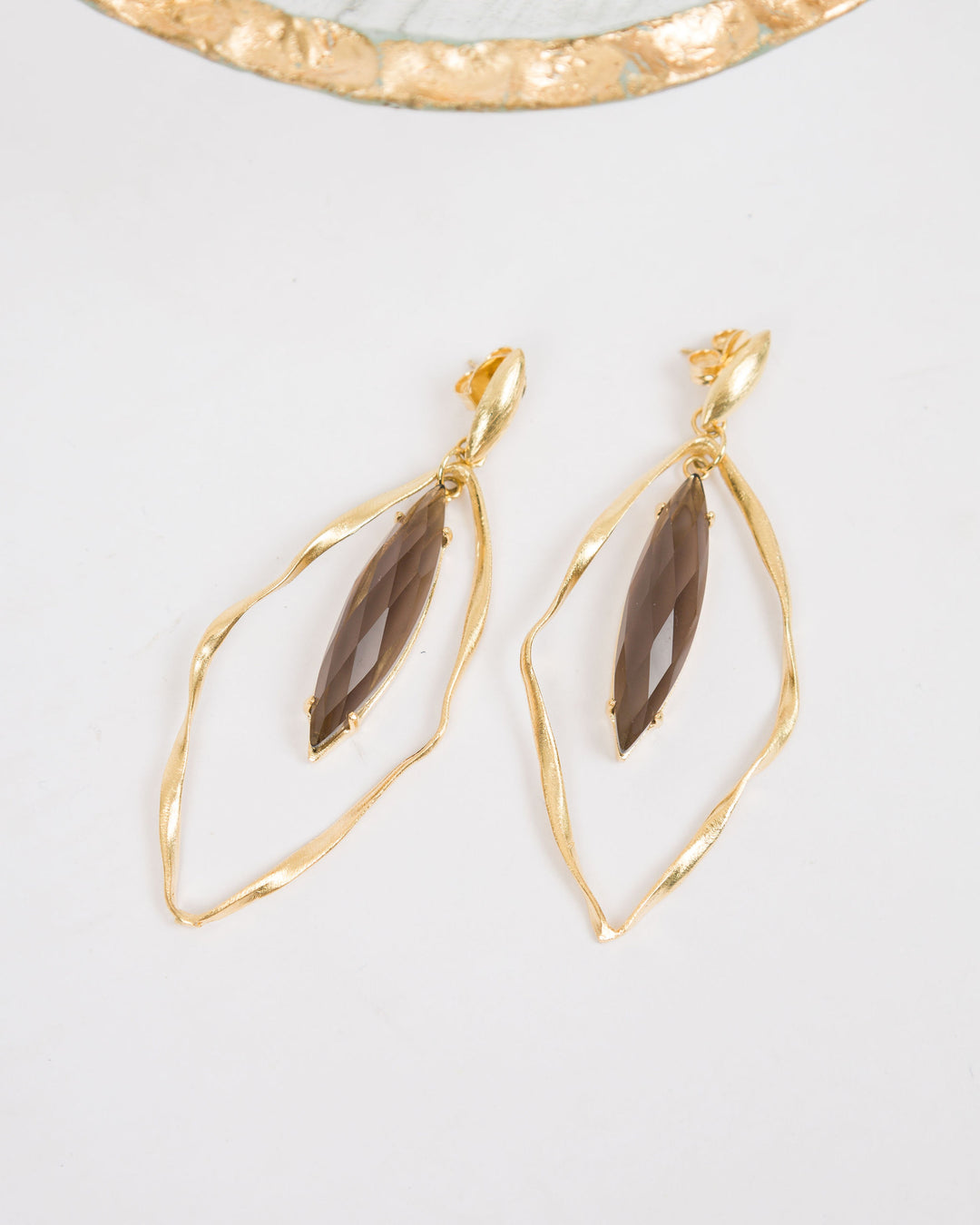 Creative Brazil Maracujá Earrings - Mocha