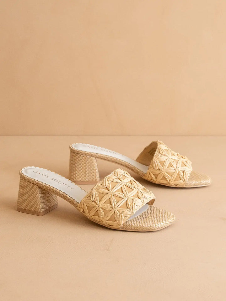 The Winona Heel - Raffia