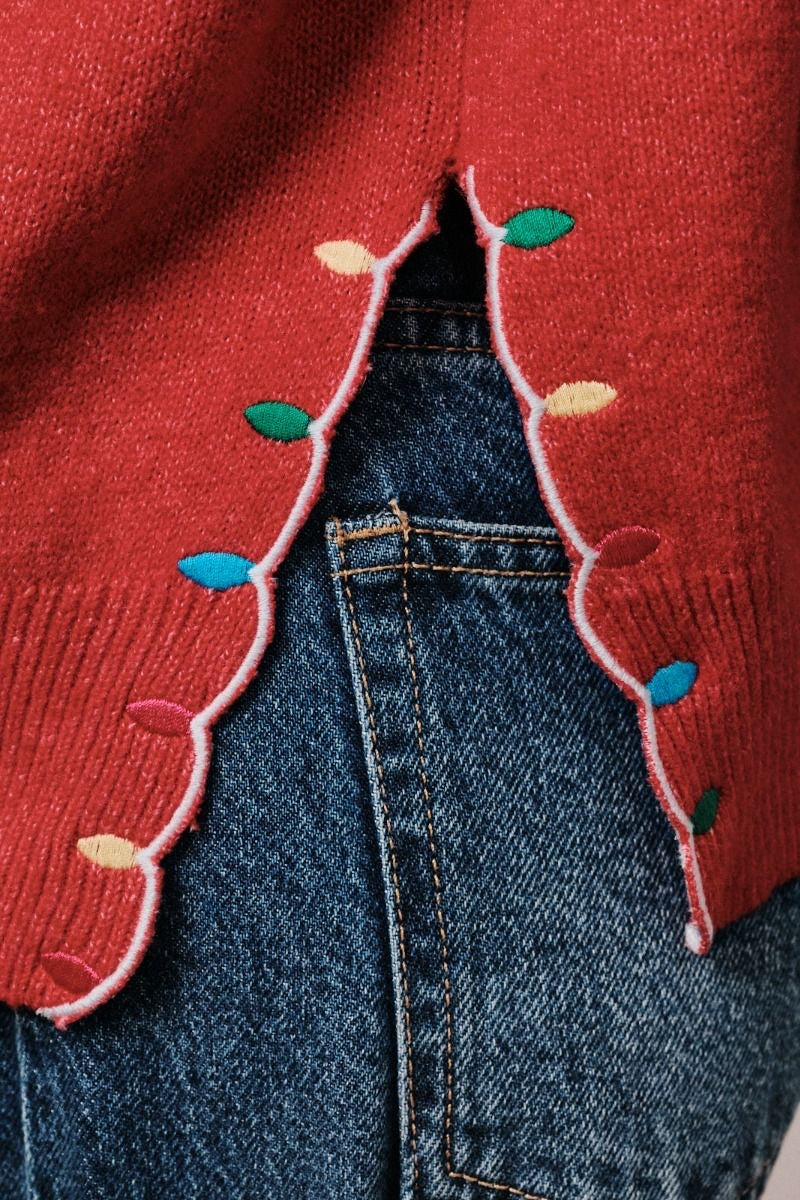 Peace &amp; Joy Sweater - Red