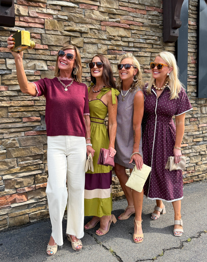 Sugar Plum Polka Dot Dress