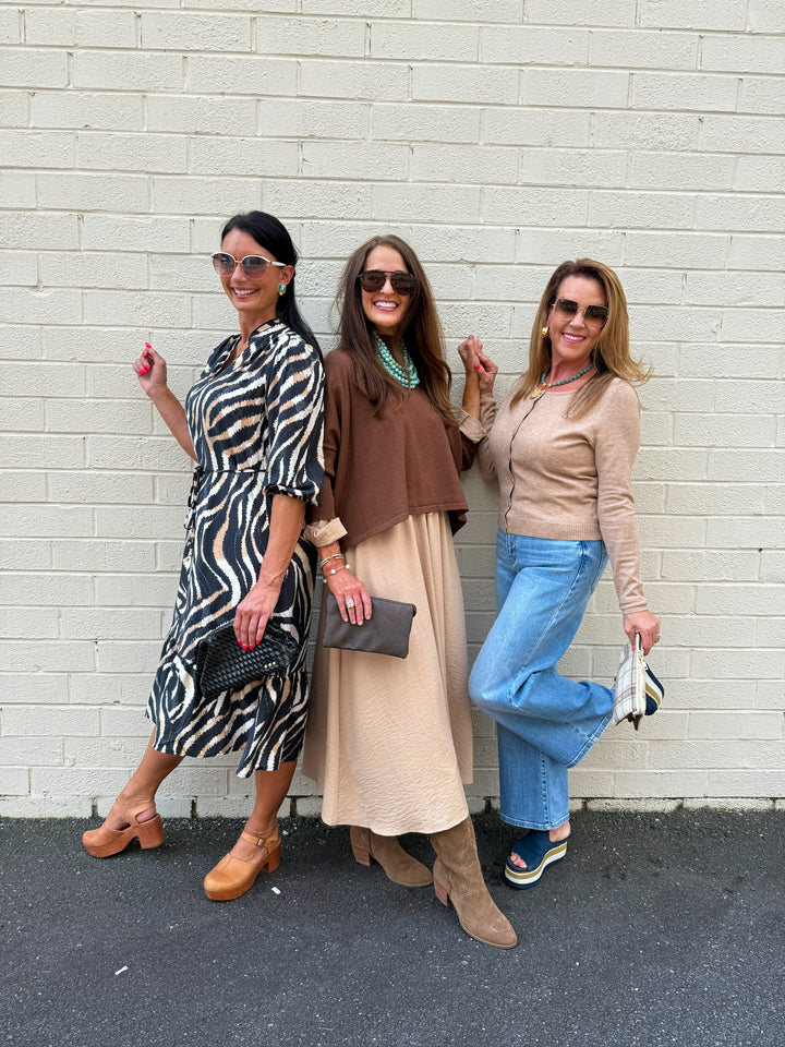 Brenda Midi Dress - Camel