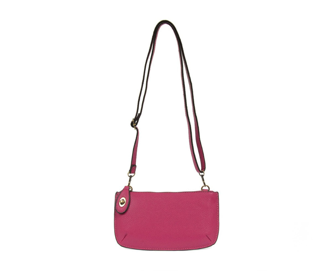 Joy Susan Fuchsia Mini Crossbody Wristlet Clutch