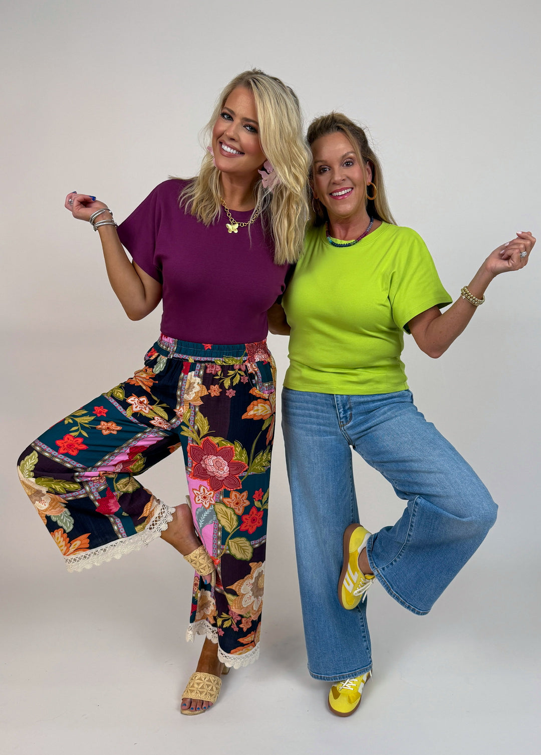 Angel Crew Neck Top - Wine