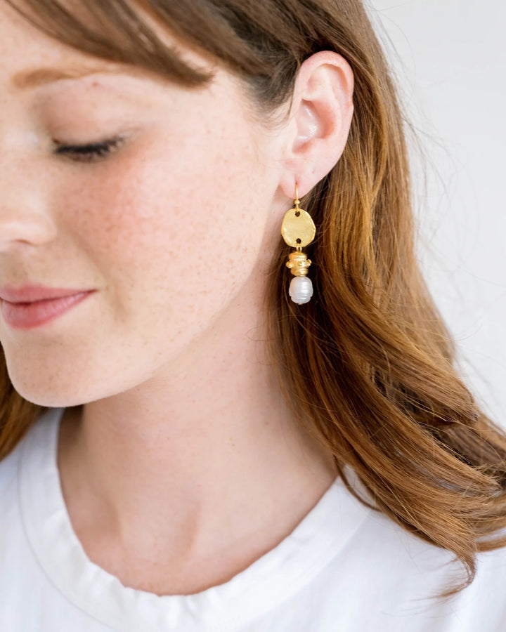 Susan Shaw Bentley Earrings - Pearl