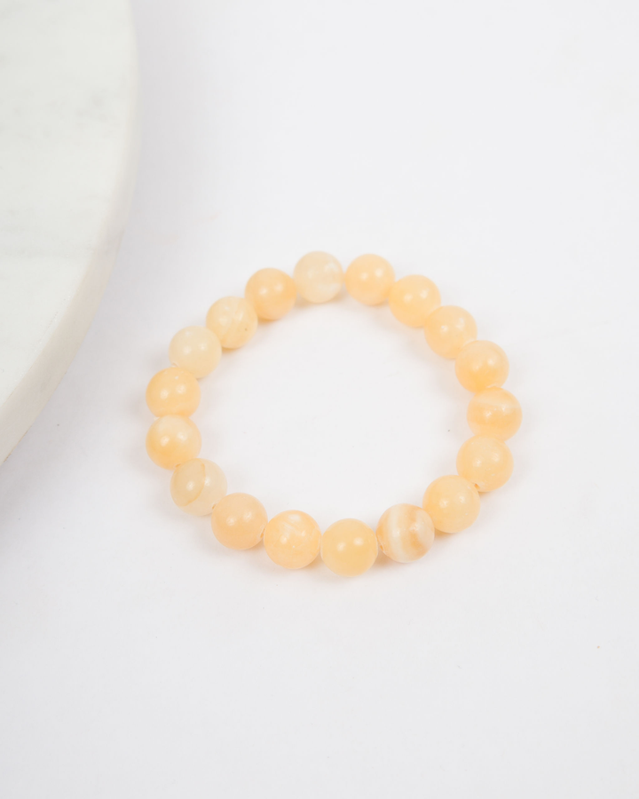 Youthful Yellow Beaded Bracelet