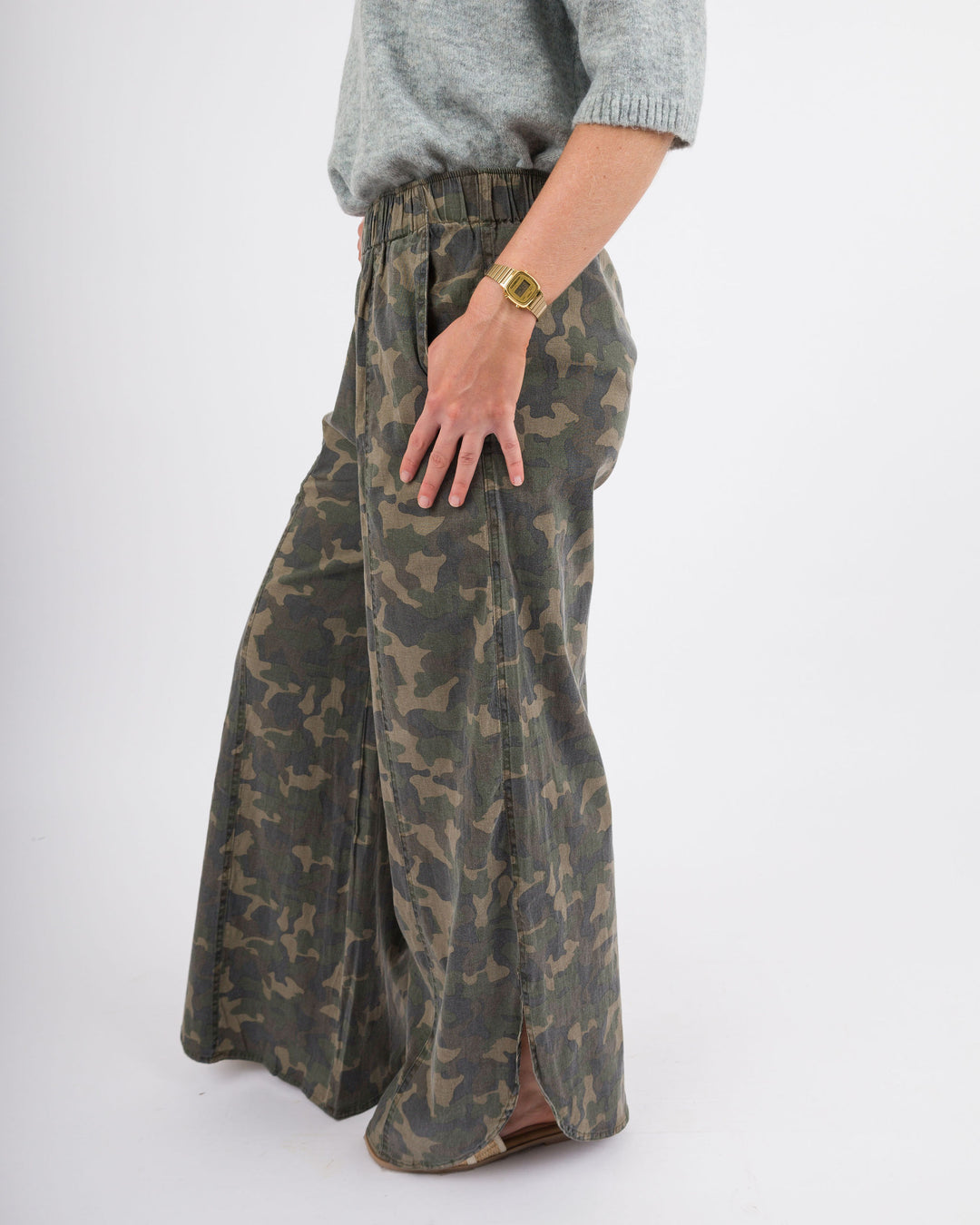 Tulip Camo Relaxed Fit Pants