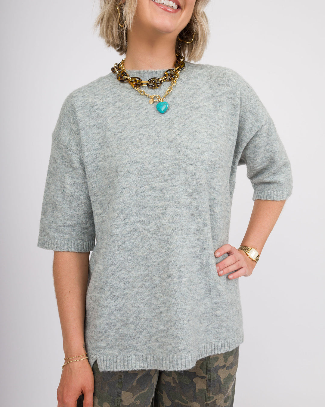 Brennan Heather Grey Sweater