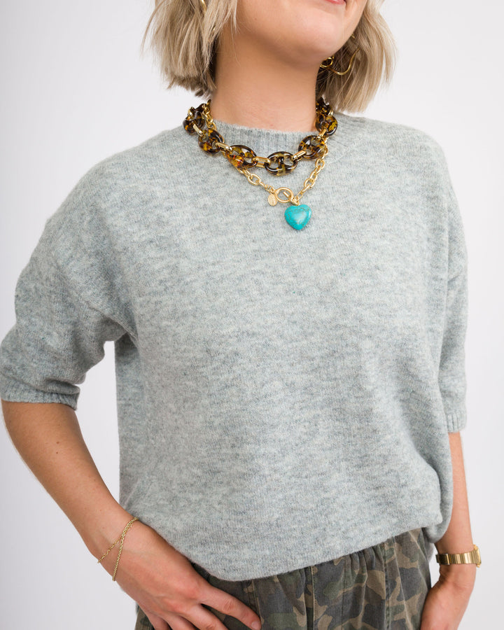 Brennan Heather Grey Sweater