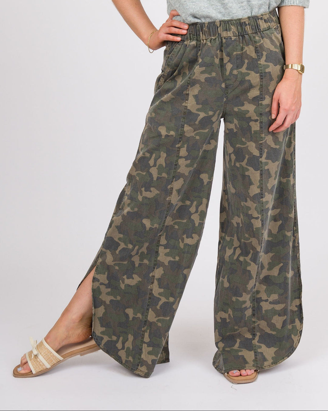 Tulip Camo Relaxed Fit Pants