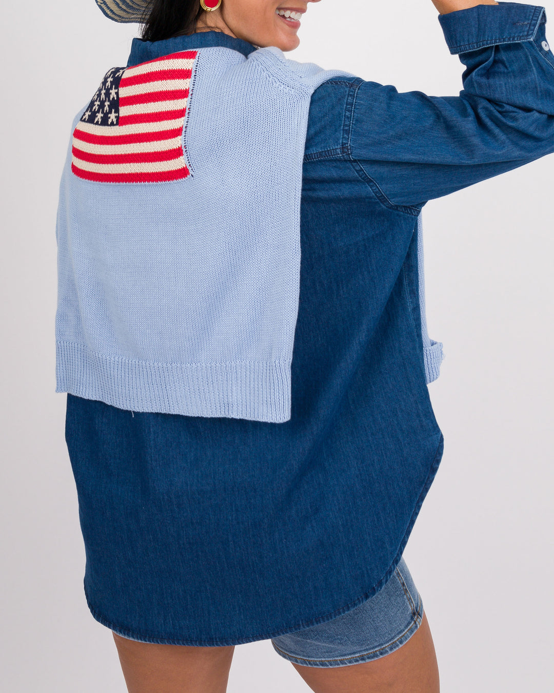 Blue Flag Sweater