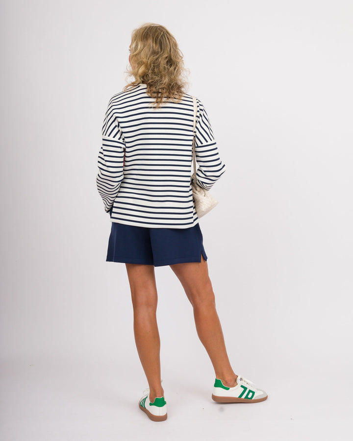 Spanx Crewneck Stripe Top