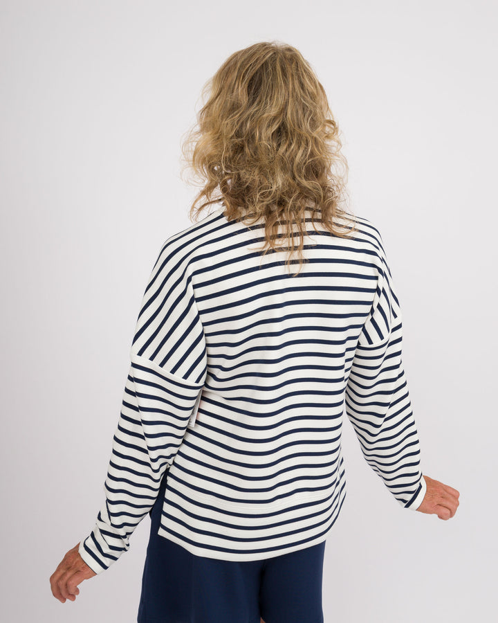 Spanx Crewneck Stripe Top