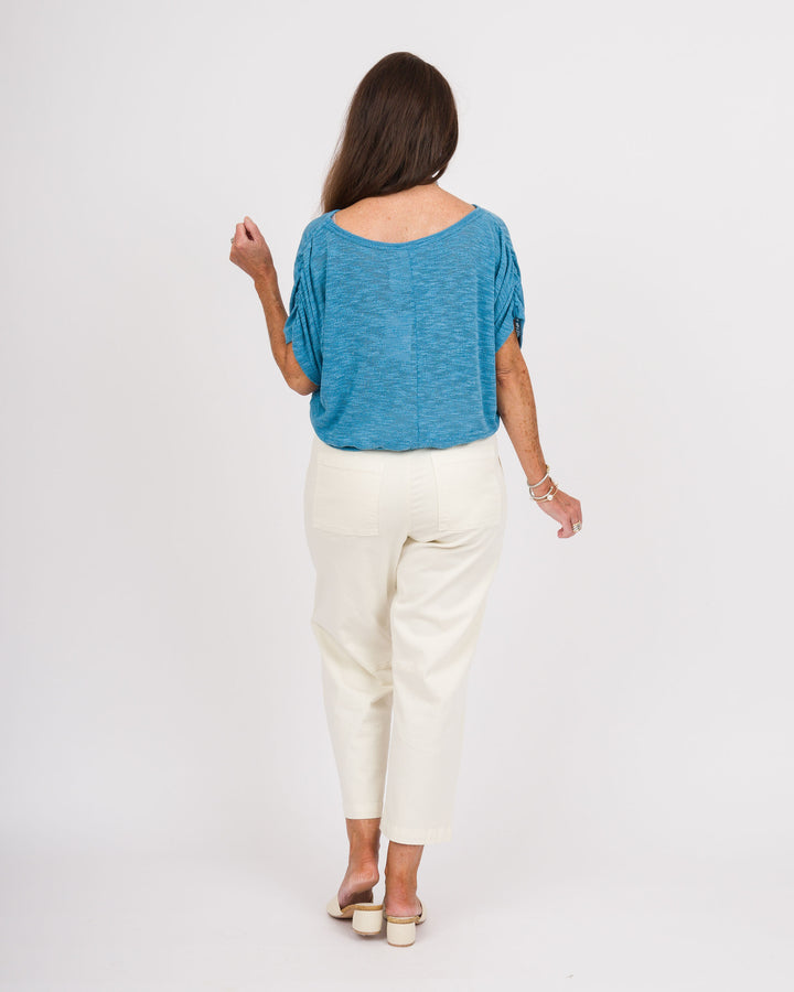 Blue Haven Shirred Top