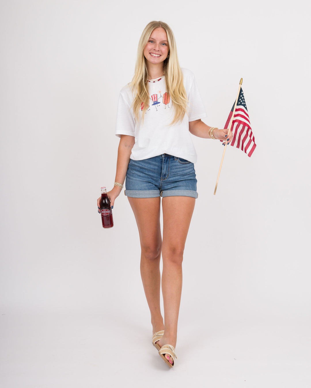 USA Fireworks Hotdog Tee