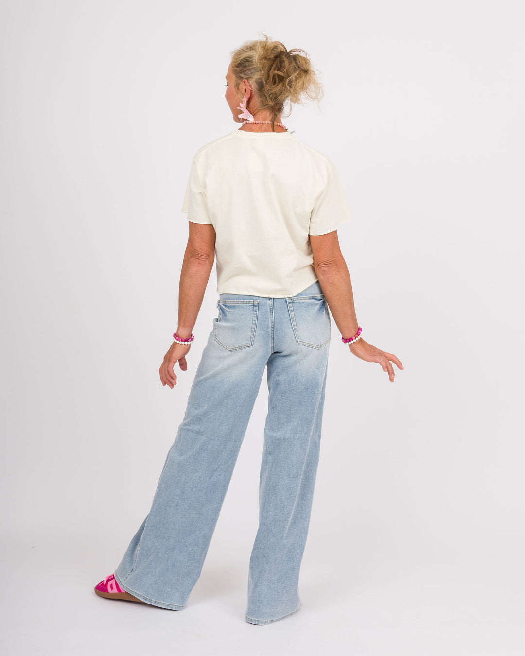 Judy Blue High Waist Retro Wide Light Blue