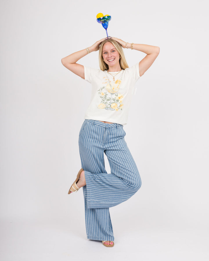 Z Supply Spritz Boyfriend Tee - Sea Salt