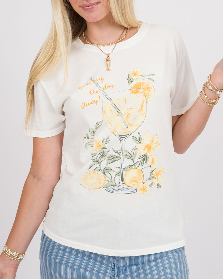 Z Supply Spritz Boyfriend Tee - Sea Salt