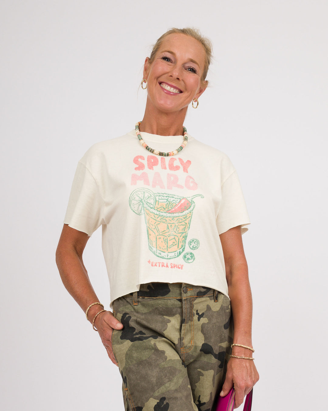 Spicy Marg Vintage Cropped Tee
