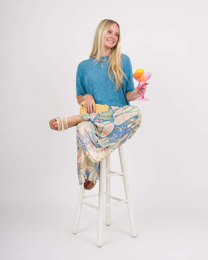 Harlow Skirt Pants - Blue Mix