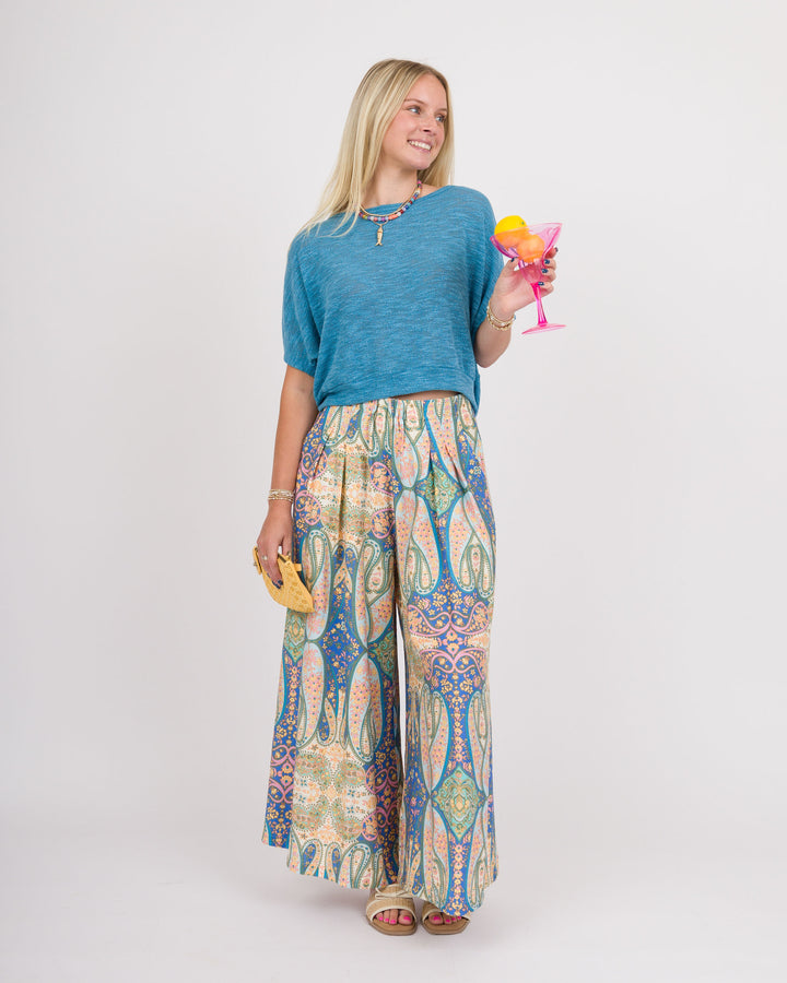 Harlow Skirt Pants - Blue Mix
