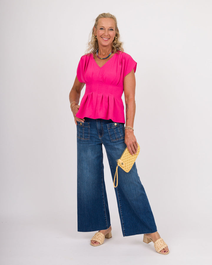 Fuchsia Flirt Top