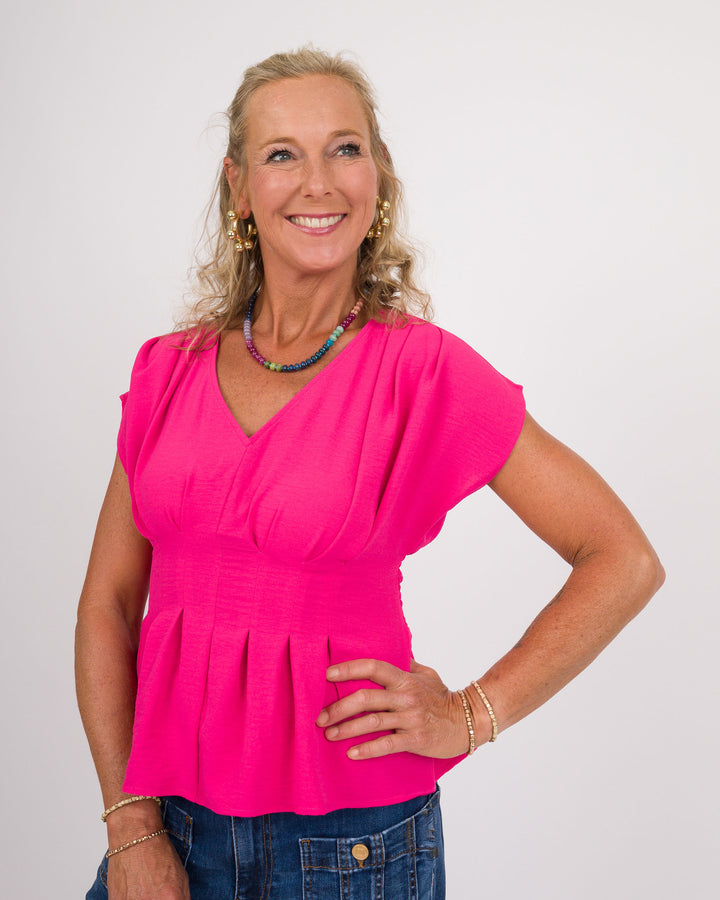 Fuchsia Flirt Top