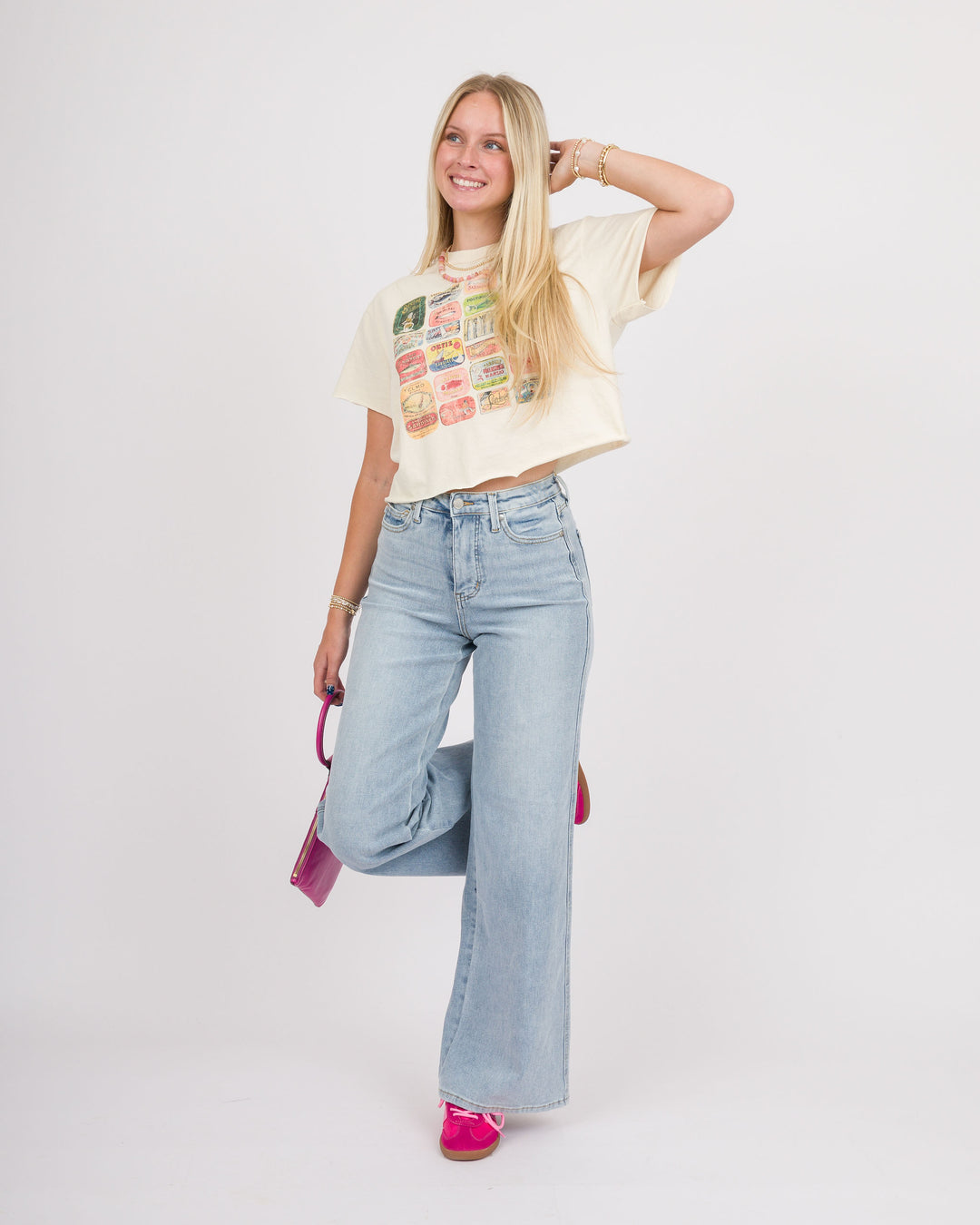 Judy Blue High Waist Retro Wide Light Blue