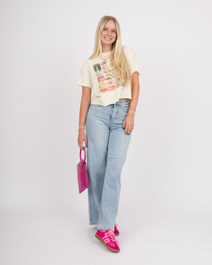 Judy Blue High Waist Retro Wide Light Blue